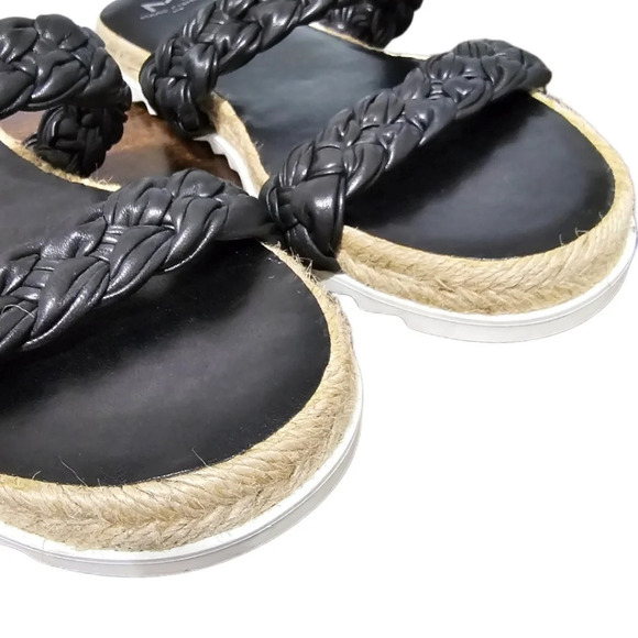 Marc Fisher Women's Jaimee Espadrille Leather Slide Sandals - Picture 2 of 10